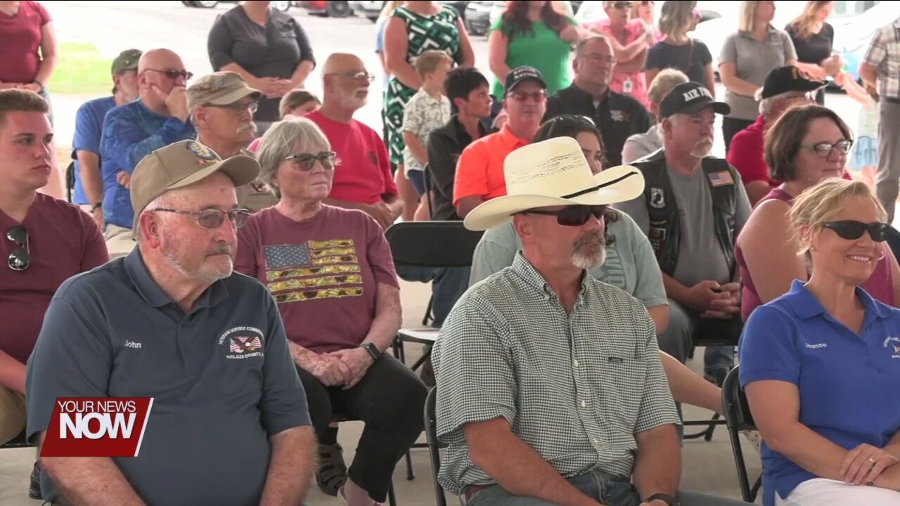 Auglaize veterans dedicate new Veterans Pavilion at the fairgrounds